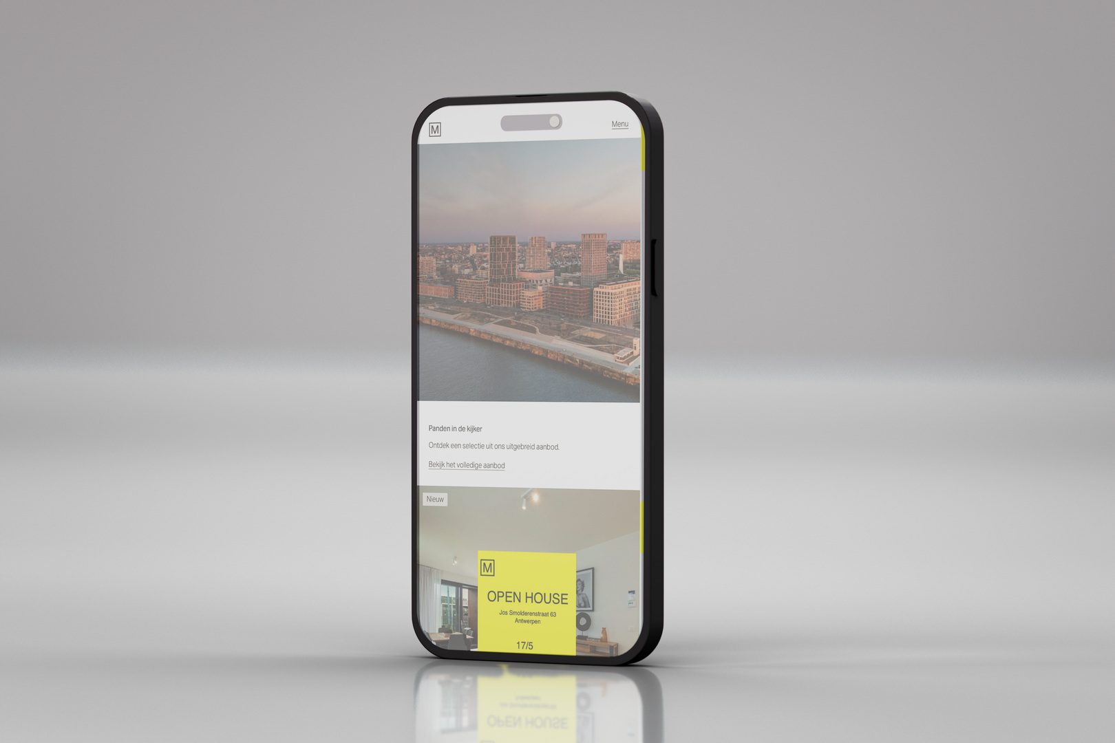 De Meester Vastgoed op mobiel